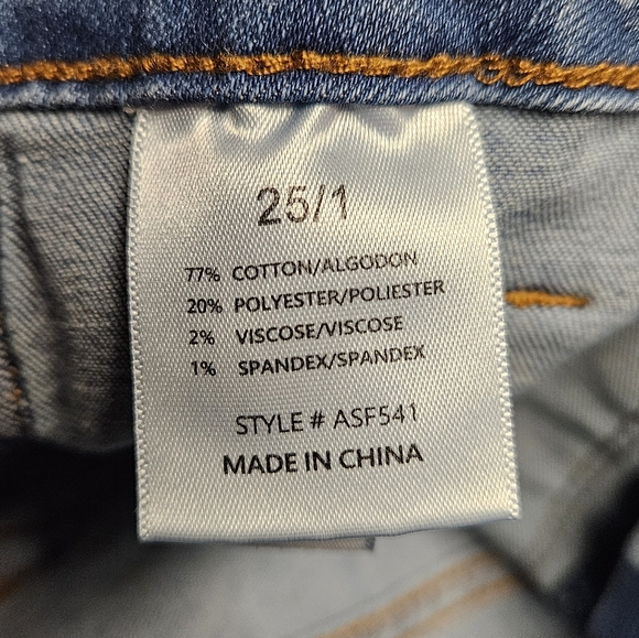 Angry Rabbit Star Struck High Rise Flare retro bell bottom style jeans size 25/1 - Picture 10 of 14